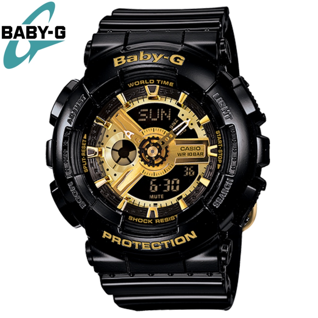 CASIO BABY-G BA-110 DUALTIME ANALOG DIGITAL - BOX FULLSET