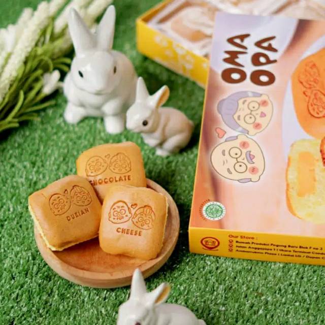 Mini Ogura Oma Opa Cake Khas Jogja Kue Mini Jepang Isi 9