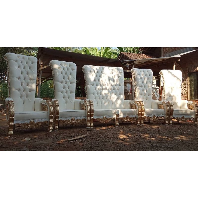 Kursi Pelaminan Terbaru / Kursi Pelaminan Bellagio Mewah / Set Kursi Pengantin Mewah / Kursi Akad Ja