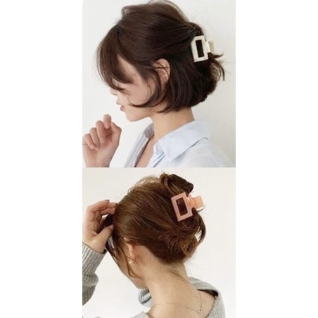3 pcs Jedai Import Asli Jepit rambut model Kotak 6cm dan 9cm Tebal Kuat