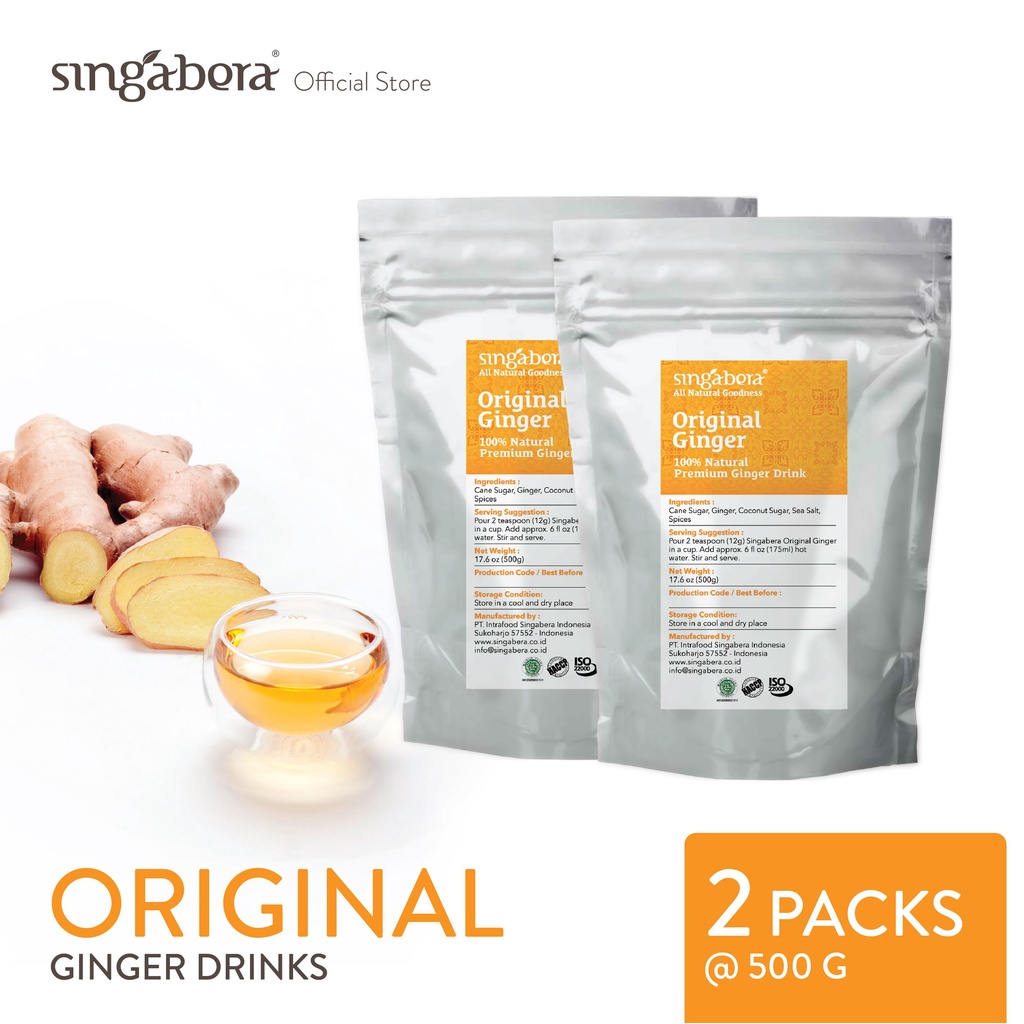 

Singabera Original Ginger Premix (Jahe) - 2 pouch @ 500g