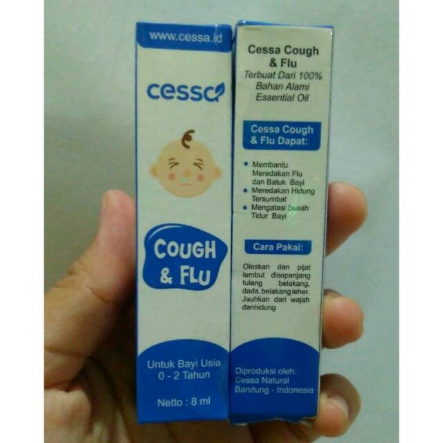 CESSA COUGH N FLU - ESSENTIAL OIL PEREDA BATUK &amp; PILEK BAYI ORIGINAL