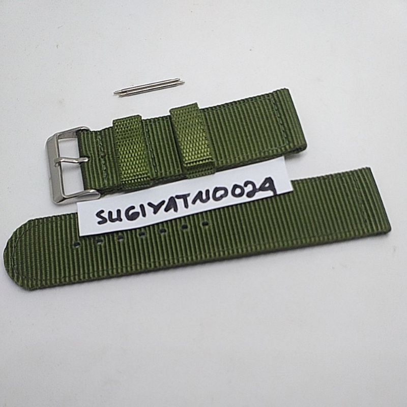 TALI STRAP CANVAS KANVAS SEIKO PROSPEK UKURAN 22 24MM STRAP KANVAS SEIKO PROSPEK FREE PEN