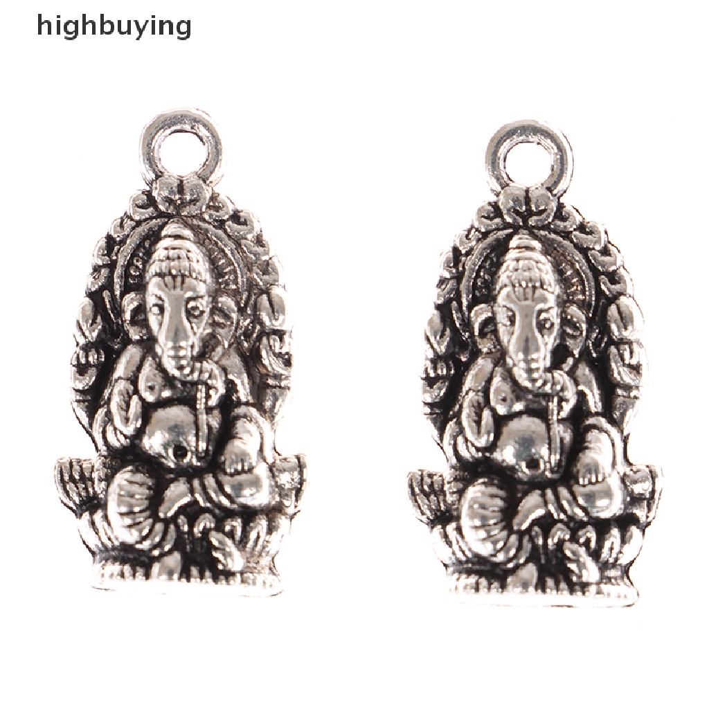 Hbid 10pcs Liontin Bahan Alloy Desain Budha Gaya Thailandantik Menarik Untuk Perhiasan Diy Charms