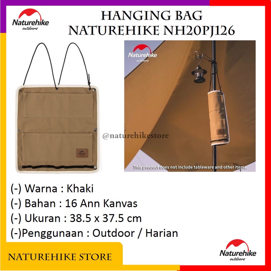 Hanging Bag Tas Gantung Sun Shelter Camping Outdoor Gunung Naturehike NH20PJ126