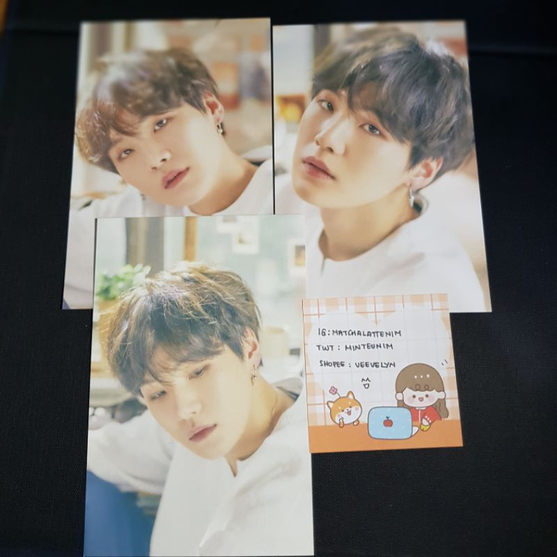 BTS SUGA ONEUL POSTCARD KOREA VER A B JAPAN VER B