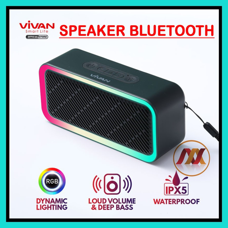 NA - Speaker Bluetooth 5W Vivan RGB Light IPX5 Waterproof vs6