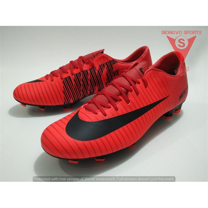 SEPATU BOLA - NIKE MERCURIAL VICTORY VI FG ORIGINAL #831964616 RED