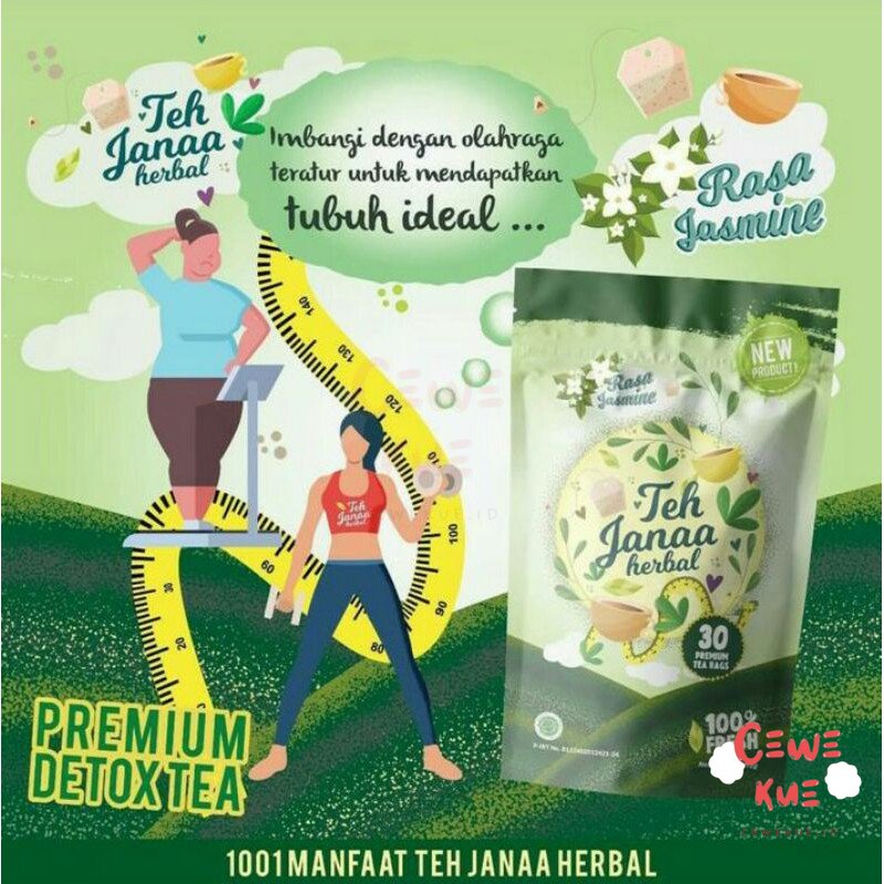 

(CEWEKUE) TEH JANAA HERBAL BPOM (NEW PACKAGING) / TEH DIET / TEH PELANGSING