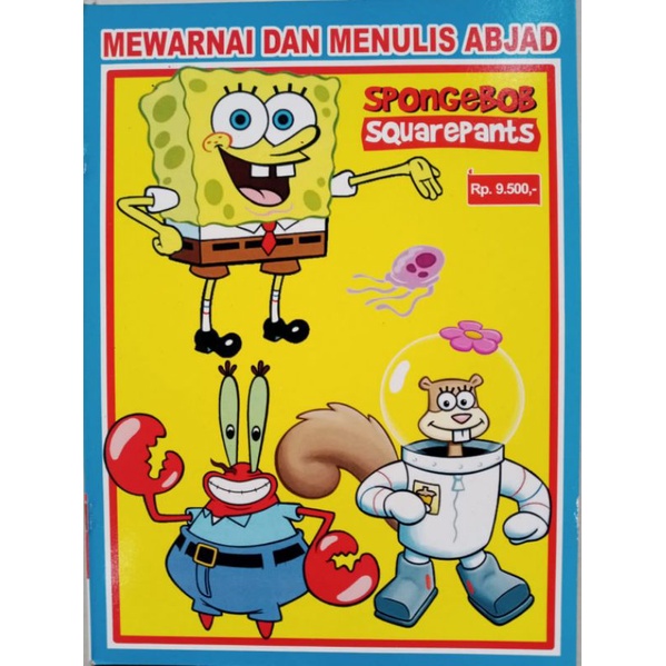 BUKU MEWARNAI SPONGEBOB SQUAREPANTS