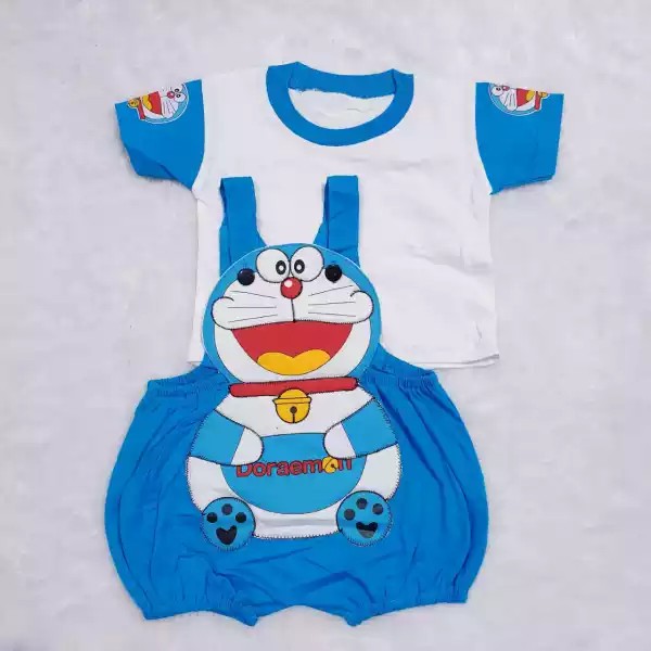 Baju Kodok Karakter Doraemon/ Setelan Anak Katun / Setelan Anak Cowok / Baby Alicia