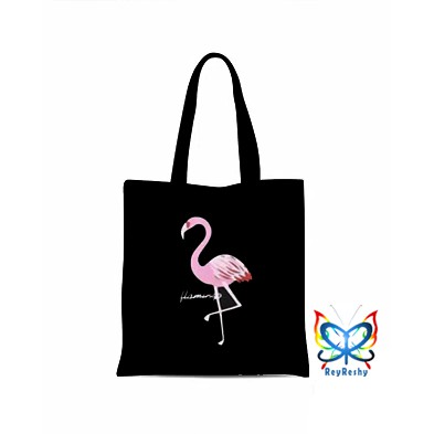 RR FLAMINGO - Tas Tote Bag Wanita Pakai Resleting