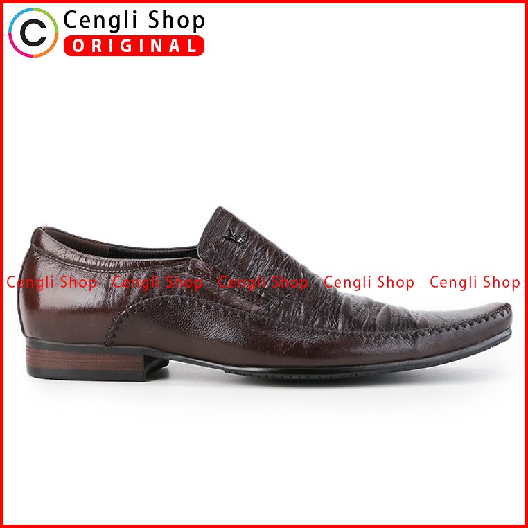 PLAYBOY SEPATU KERJA KANTOR PRIA BRANDED ORIGINAL TERBARU COKLAT PL65