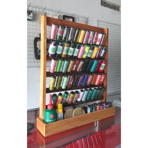 Tempat Benang | Rak Benang Jahit Duduk - Gantung