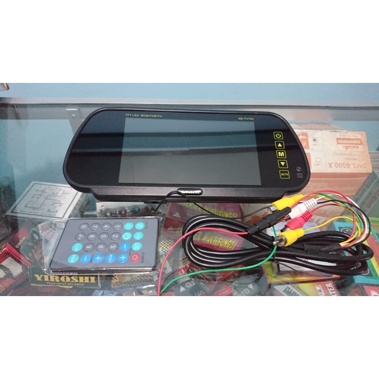 Tv Mobil Model Spion audiobank 7Inc 2 video input(dvd&amp;parkir)Murah