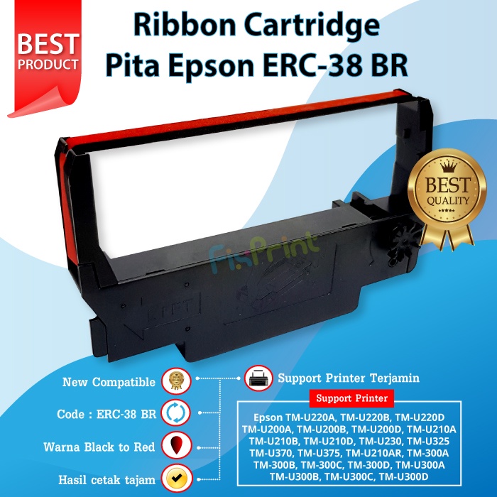 Ribbon Cartridge Printer Epson Print TM U220D TM300 TMU220 MU230  ERC 30 ERC 34 ERC 38 Compatible