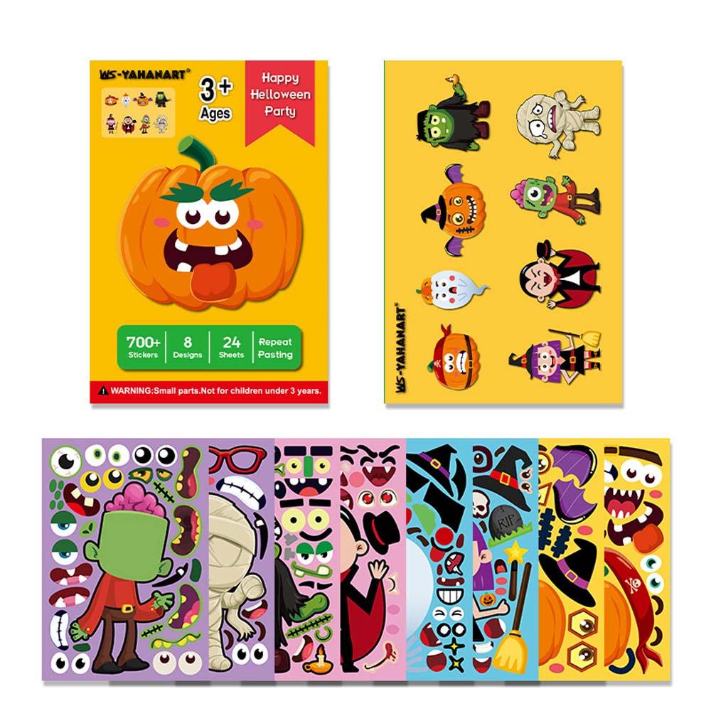 Agustina Puzzle Games Anak Craft Kartun DIY Stiker Princess Dinosaurus Alat Tulis Stiker Mainan Edukasi