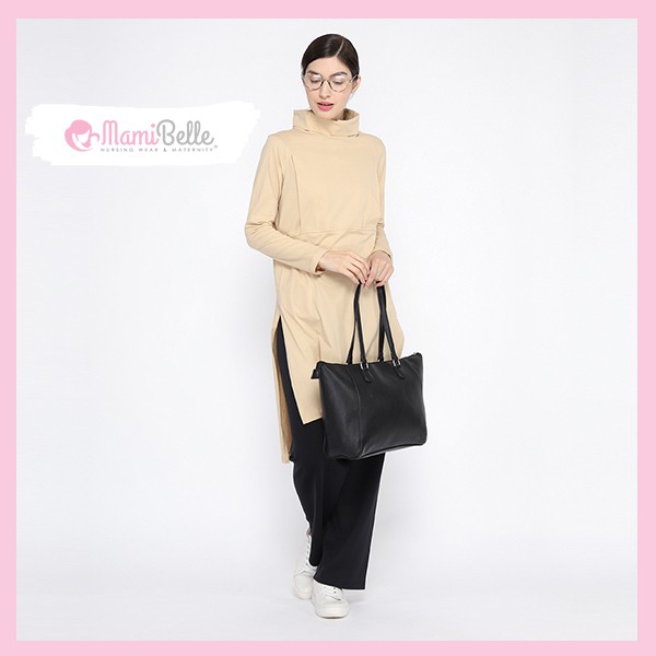 

Mamibelle Mari Tunik Blouse Hamil & Menyusui Beige Premium