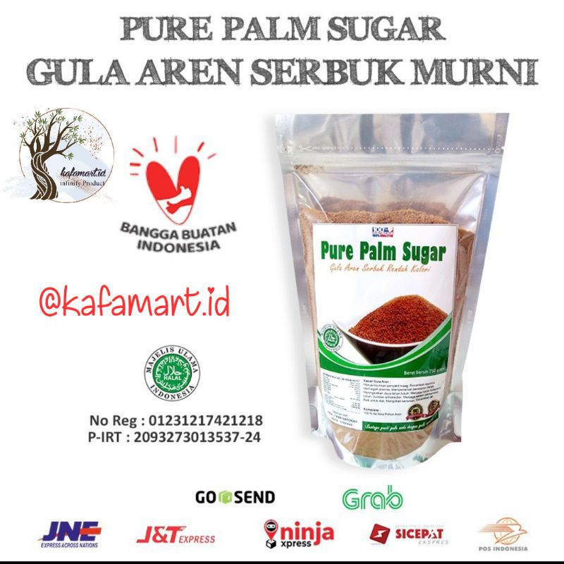 

Gula aren serbuk 750 gr - pure palm sugar Gula organik Gula semut