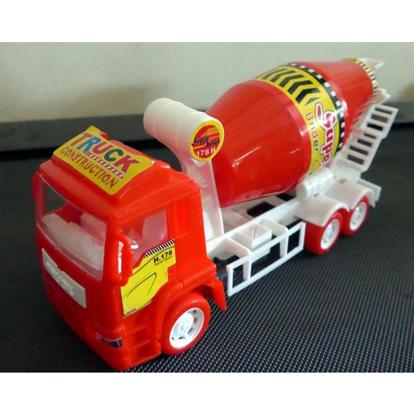 Mainan anak mobil molen Konstruksi Proyek - mobil truk mixer truk molen 2042 - MAINAN TRUK MOLEN