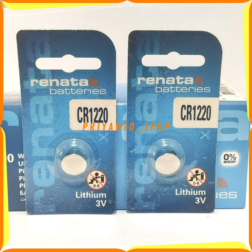 ORIGINAL RENATA CR-1220 CR 1220 3V LITHIUM BATTERY BATERE BATREI