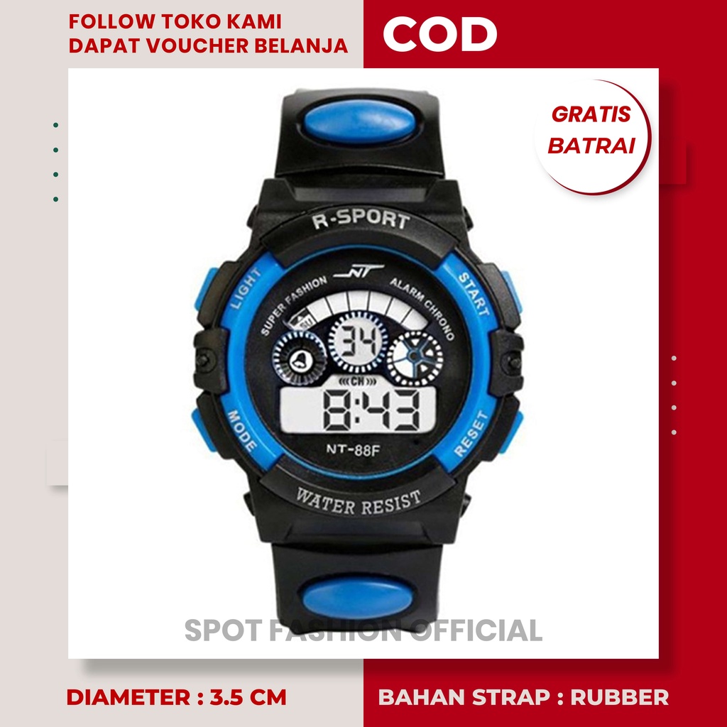 Jam tangan pria anak kecil anti air original model terbaru import terlaris lucu karakter keren