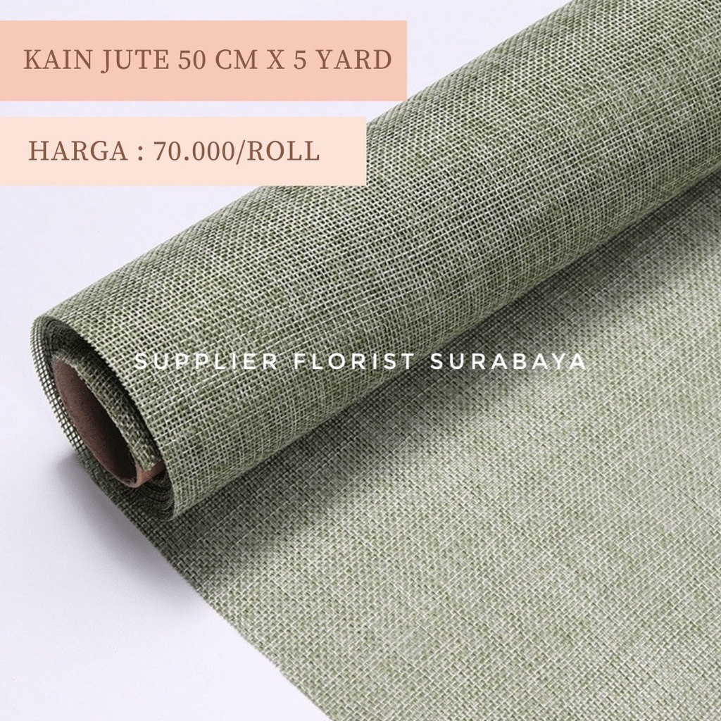 Flower Wrap Bunga Paper Jute Korea / Karung Goni / Mesh Roll / DIY Flower/ Kertas Bunga Korea