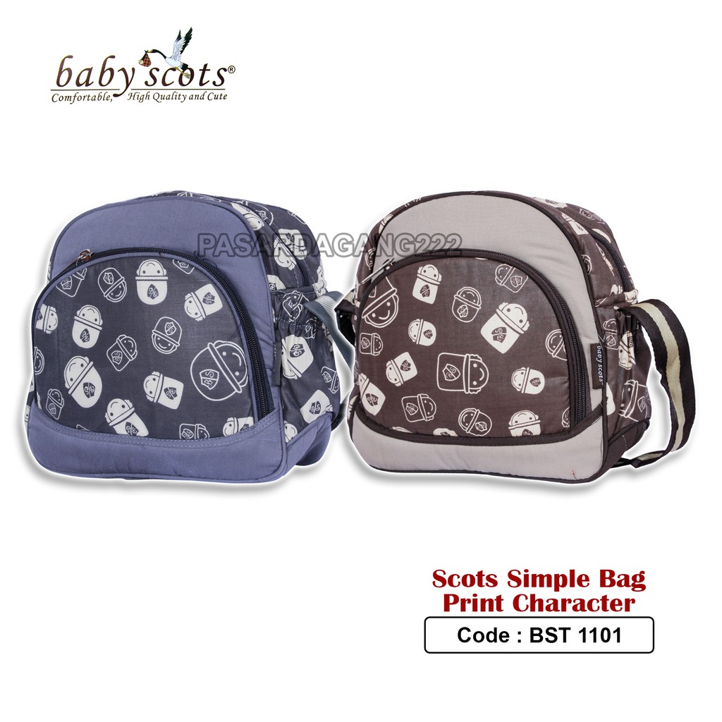 BABY SCOTS TAS BAYI PRINT CHARACTER SMALL