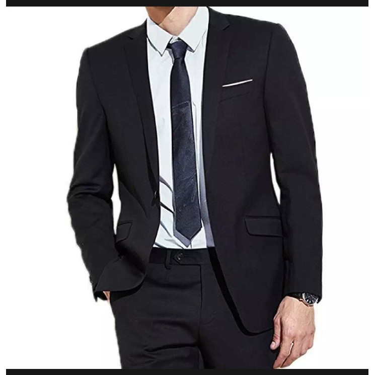 SETELAN BLAZER COWOK TERBARU STRIPE WHITE LIST SINGLE BUTTON 4IN1 NIKAYU MODEL SLIMFIT HIGH TWIST