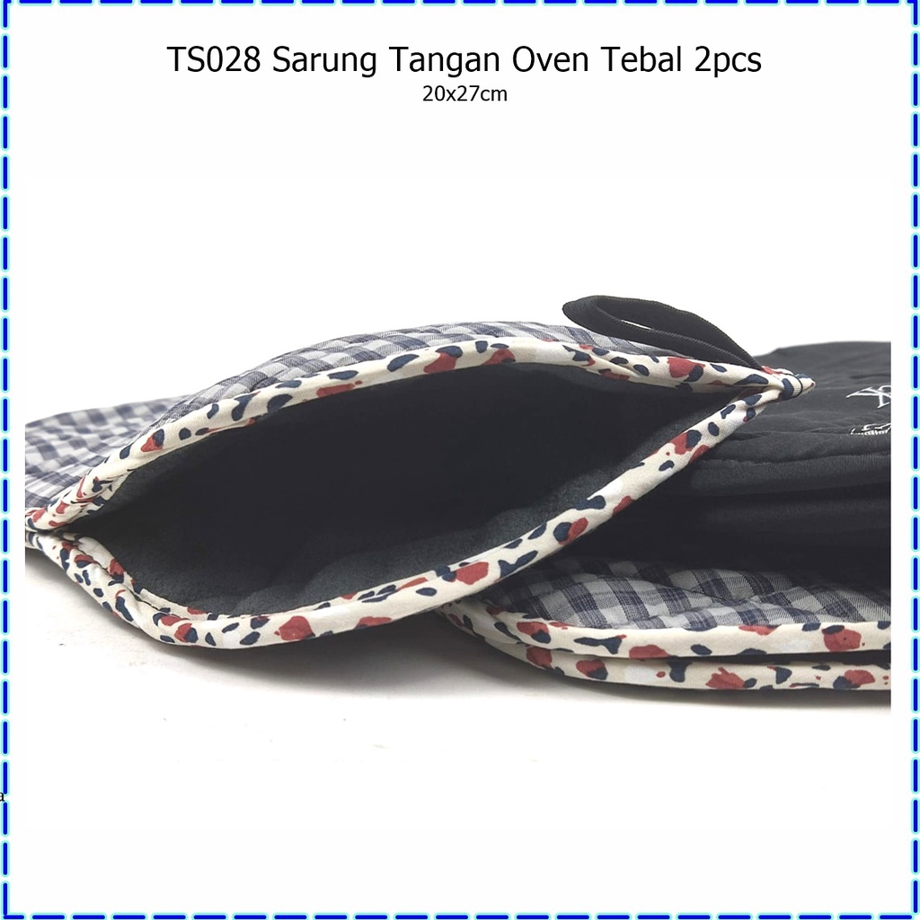 TS028 Sarung Tangan Oven Tebal 2pcs