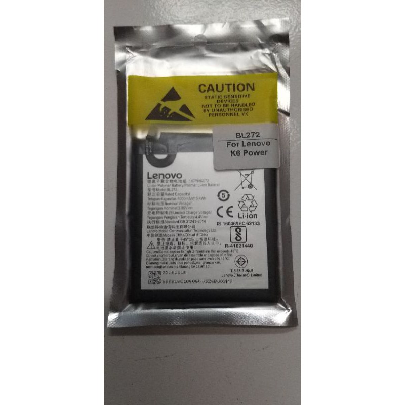 batre Lenovo K6 power