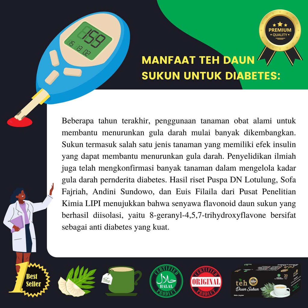 Teh Daun Sukun Premium Atasi Sakit Ginjal