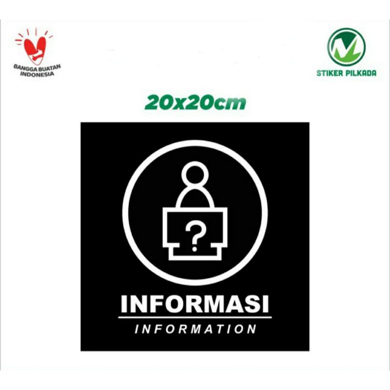 

STIKER VINYL INFORMASI 20x20CM