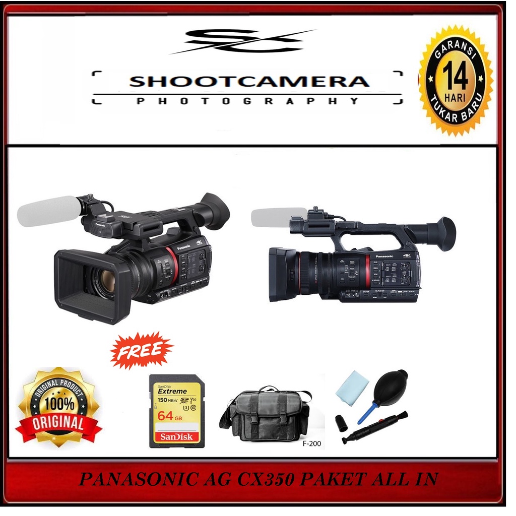 HANDYCAM PANASONIC AG CX350 4K CAMCORDER - PANASONIC AG CX-350 4K