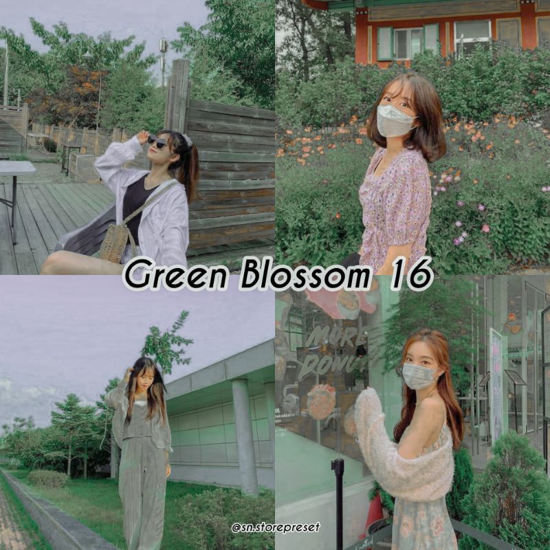 20+ PRESET LIGHTROOM GREEN BLOSSOM SERIES // GREENLIGHT VIBES For IOS &amp; Android
