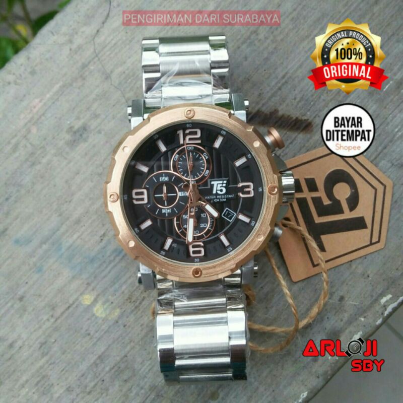 JAM TANGAN PRIA T5 H3640 CHRONO SPORT ORIGINAL TAHAN AIR