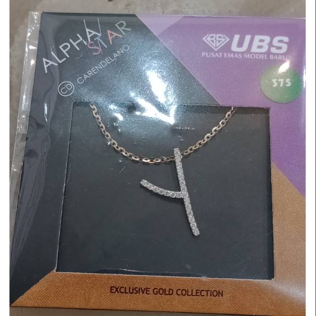 Kalung ubs alphastar huruf Y