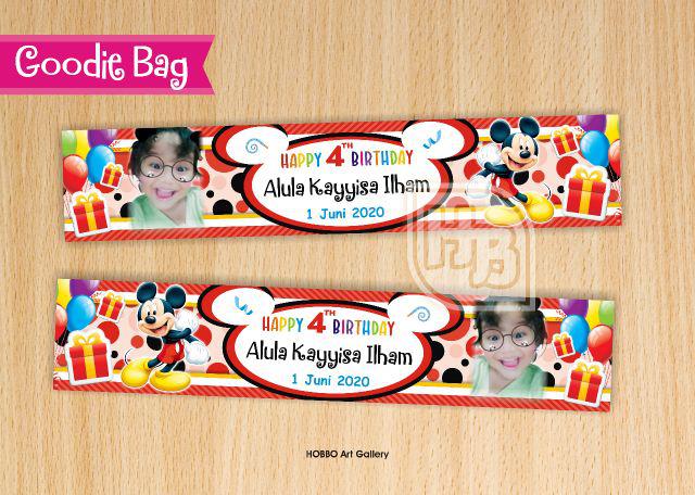 Tas Label Ultah Jajan Snack  Plastik  Ulang Tahun Shopee 