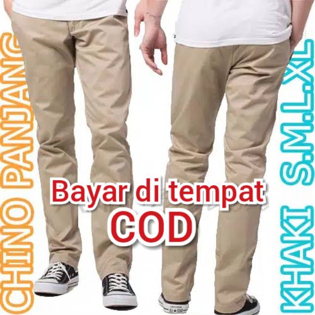  Celana  Panjang Reguler  Chino  Cino Chinos  Pria Cowok 