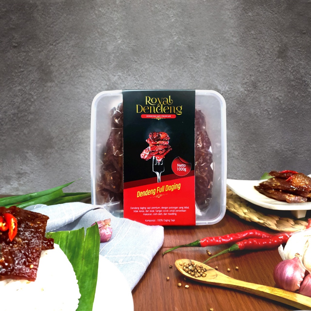 

Royal Dendeng Full Daging Sapi Premium Enak Lezat Bergizi 1kg (1000gr)