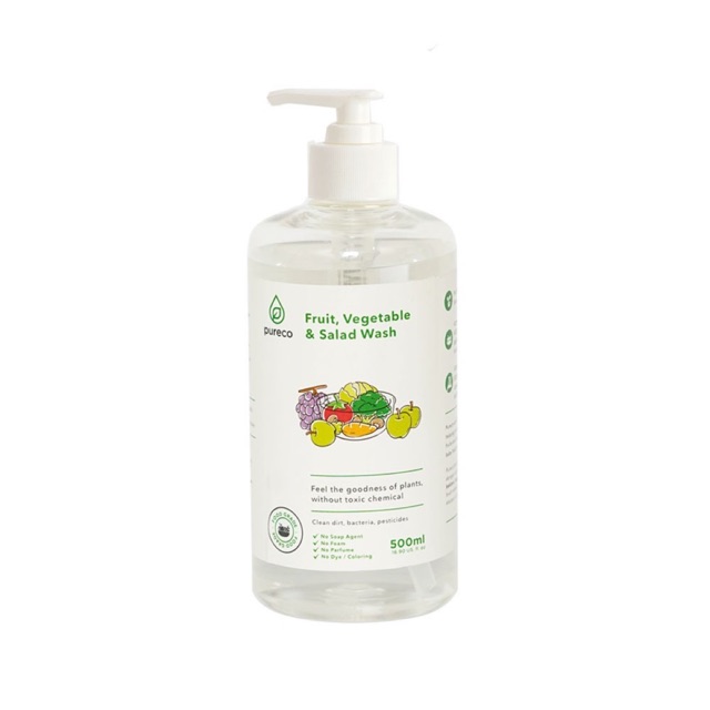 Pureco home liquid veggie wash 500ml