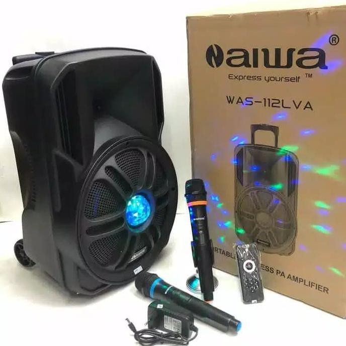 Speaker Aktif Portable Bluetooth 12 Inch Aiwa Was 112Lva Speaker Naiwa Pulaurengas