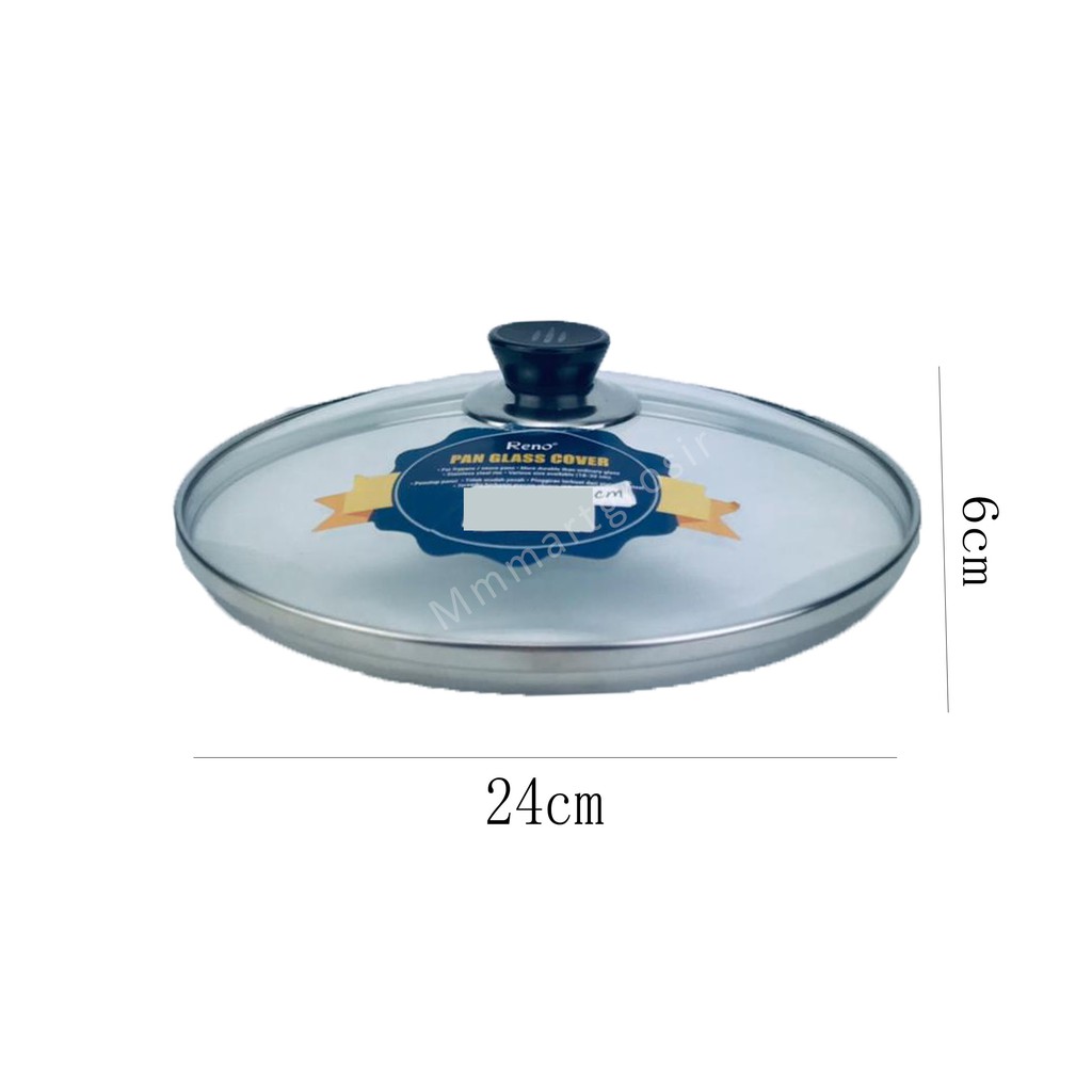 Reno / Pan Glass Cover / Tutup Panci Kaca / 24cm