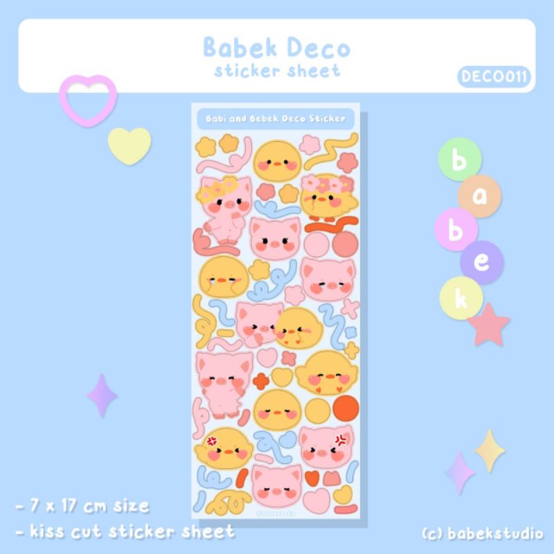 

Babek Studio Babi & Bebek Deco Sticker
