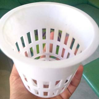 NetPot BESAR Hidroponik/net pot Hidroponic Jumbo 10cm putih