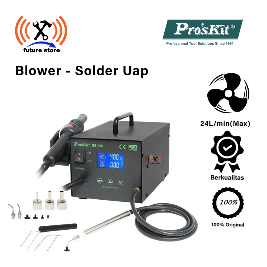 PROSKIT SS-956B Blower - Solder UaP Smart  Blower/Rework Station With Vacuum Pick Up - Blower Origin