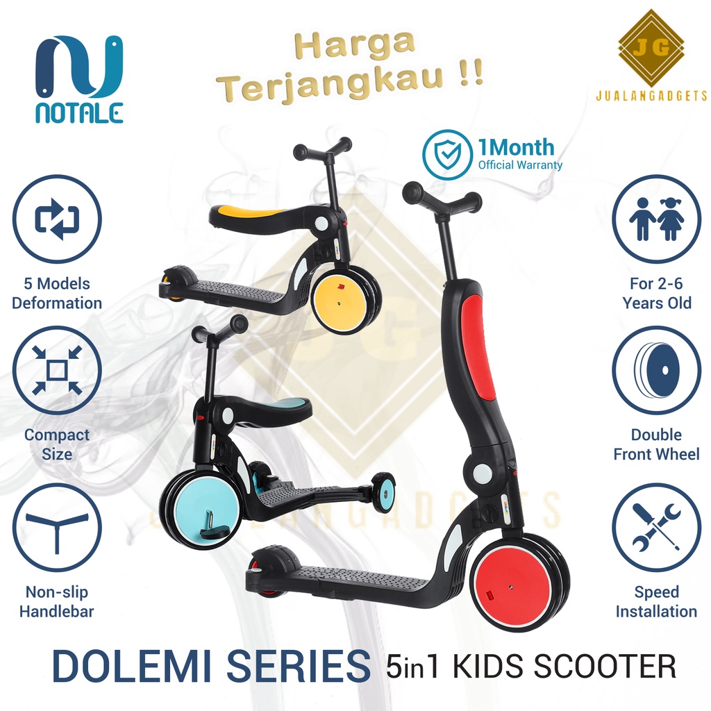 Notale Dolemi Skuter Anak bebehoo Series 5in1 Kids Scooter