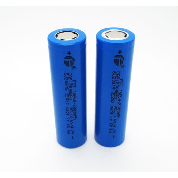 FST - baterai batere battery cell re charge bisa di cas  -  vape - vaporizer   laptop 18650  2000mAh