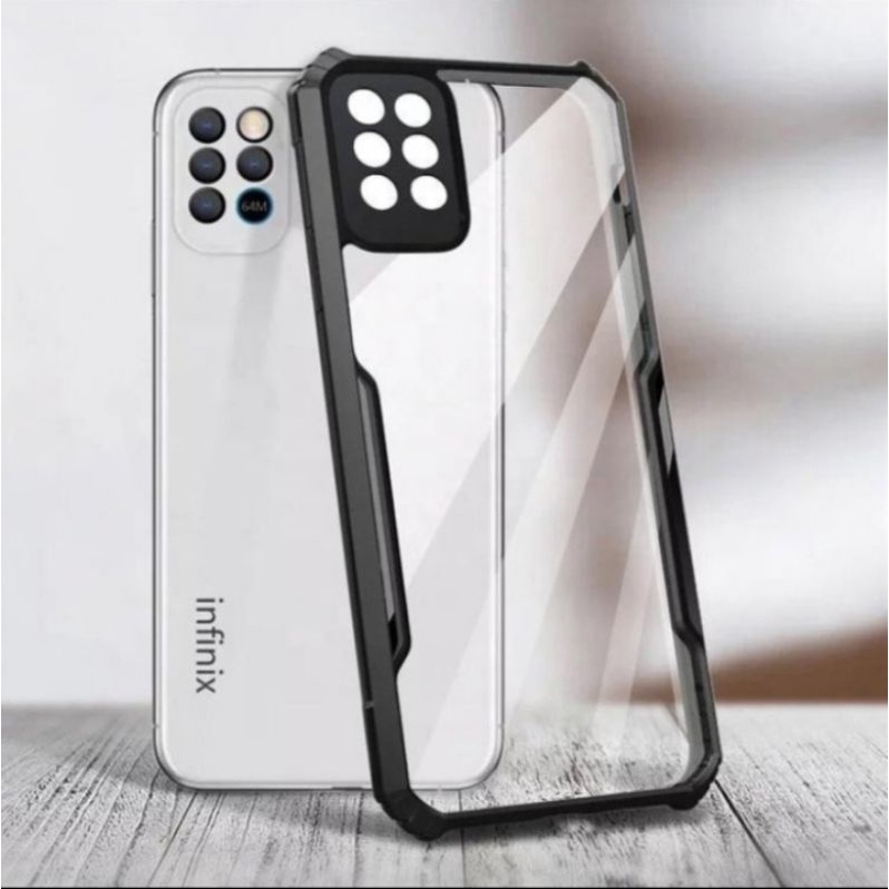 Infinix Note 10 / Note 10 Pro Ipaky XUNDD Hard Soft Case Shockproof Armor Transparan