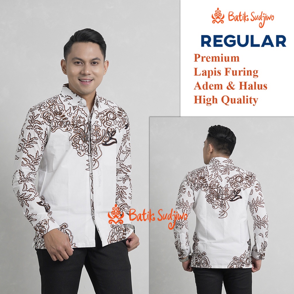 Atasan Kemeja Batik Pria Regular 1105